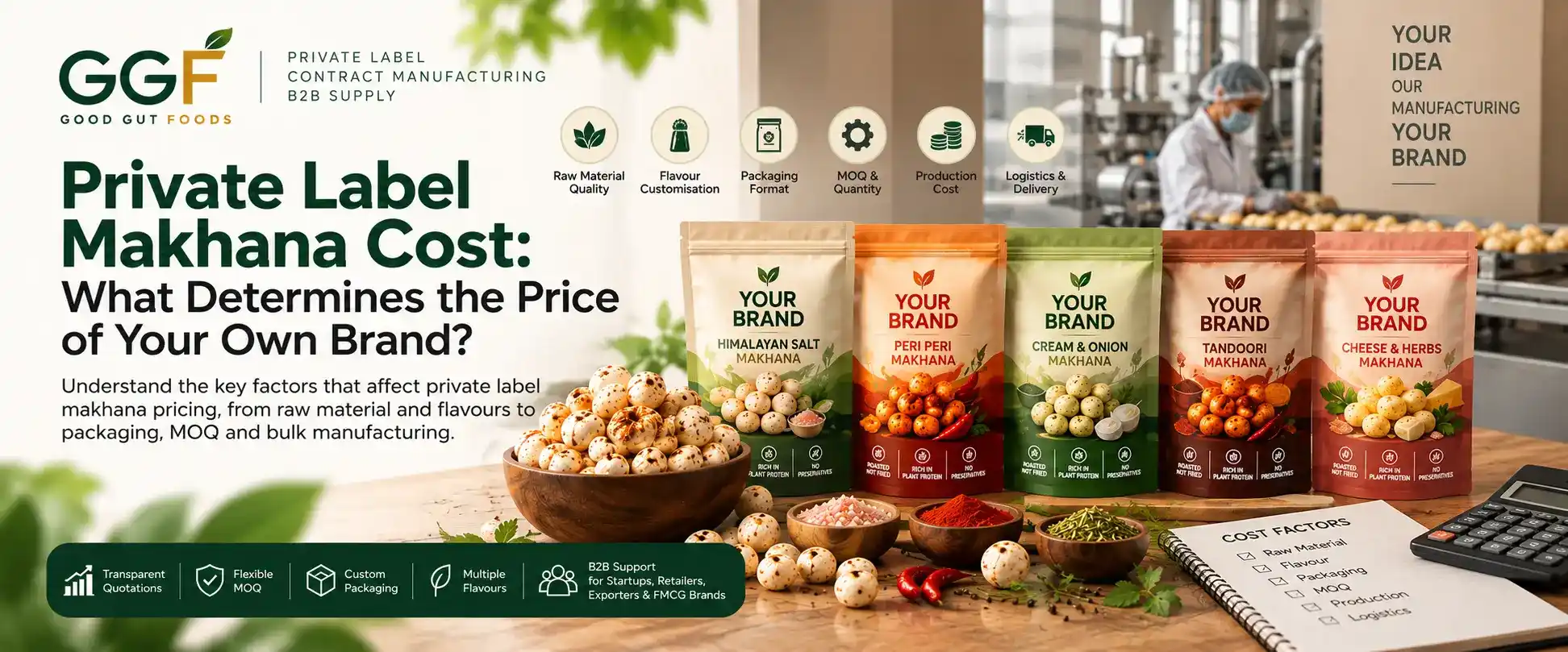 Private Label Makhana Cost: What Determines the Price of Your Own Brand?